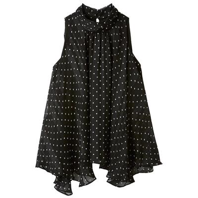 FRAY I.D2026春夏新品优雅时尚荷叶边系带无袖衬衫上衣FWFB261101