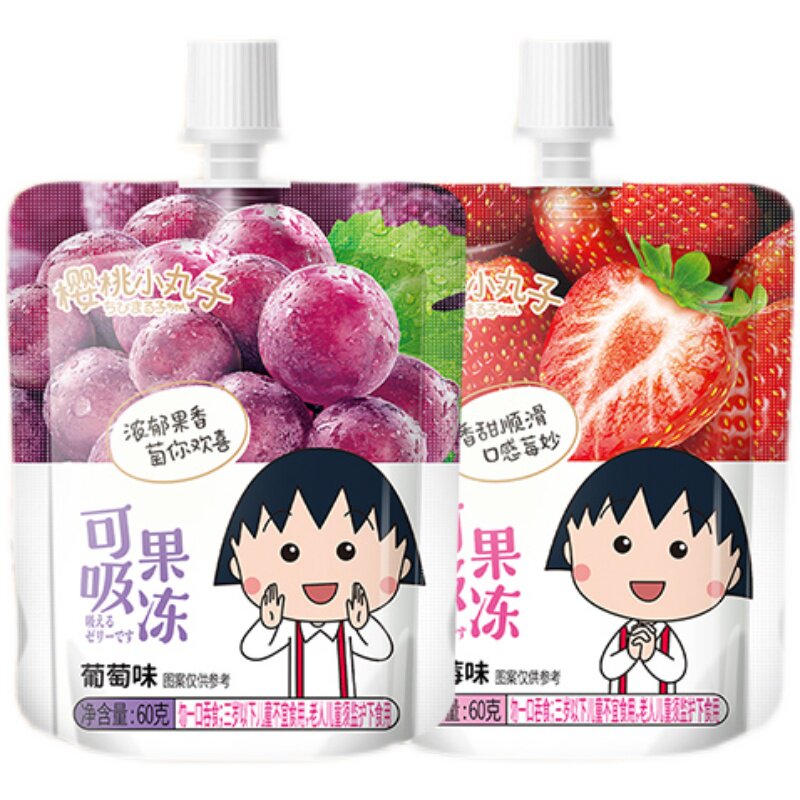 樱桃小丸子吸吸果冻可吸夏天零食儿童休闲蒟蒻网红幼儿园分享小吃实拍图 商品