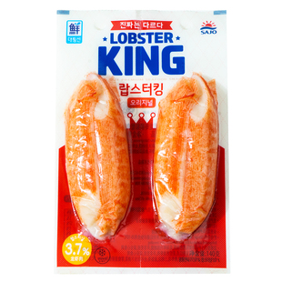韩国进口思潮大林蟹肉棒手撕蟹柳棒高端皇家蟹棒140g/100g*3袋