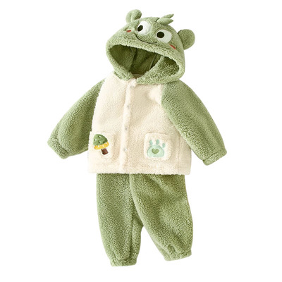 婴儿睡衣套装珊瑚绒2025新款