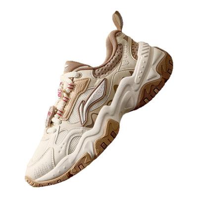 李宁红糖女加绒运动鞋