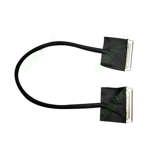 edp屏线40pin40针0.5mm间距转0.4mm显示器通用屏线10802K4K同轴线