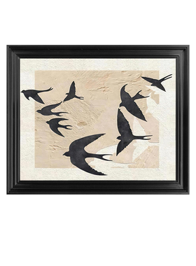 中古风隐藏推拉电表箱定制装饰画