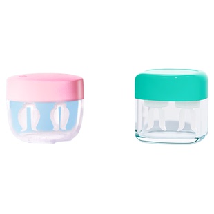 OK镜除蛋白盒硬性角膜塑形镜接触镜AB液浸泡除蛋白专用存放盒两个