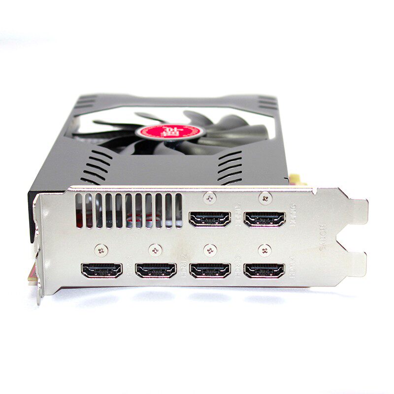 旌宇6屏多屏显卡 R7 350 4G 6HDMI EDID锁屏六连屏炒股拼接4G/4K