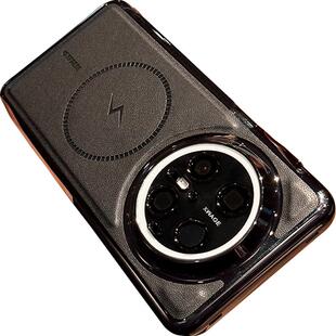 呆芒高档纯色皮纹磁吸适用华为Mate80promax手机壳全包防摔新款高级mt70轻奢商务皮套60pro+男女款皮质保护套