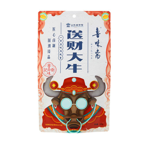 鲁味斋酱牛肉牛腱子166g袋装卤味熟食山东特产即食下酒菜
