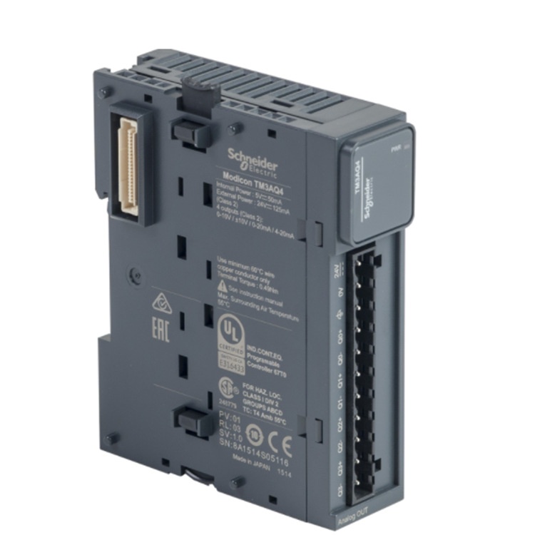 TM3远程发送模块TM3XTRA1可编程控制器安装方式顶帽类型导轨安装