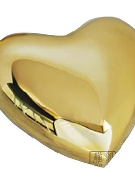 黄铜实心爱心摆件抛亮款小礼品