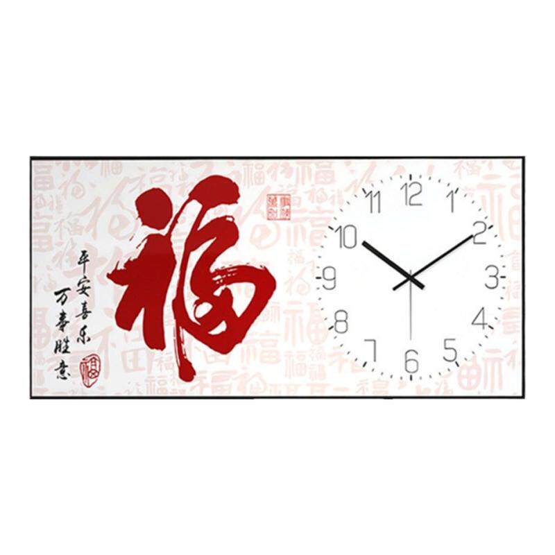 钟表福字钻石画方钻满贴钻十字绣