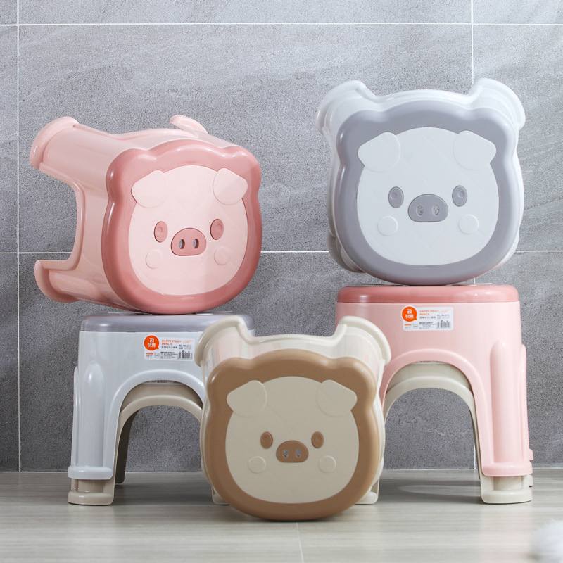 塑料小凳子家用矮凳儿童夜市宝宝餐桌小猪凳北欧加厚换鞋成人凳子