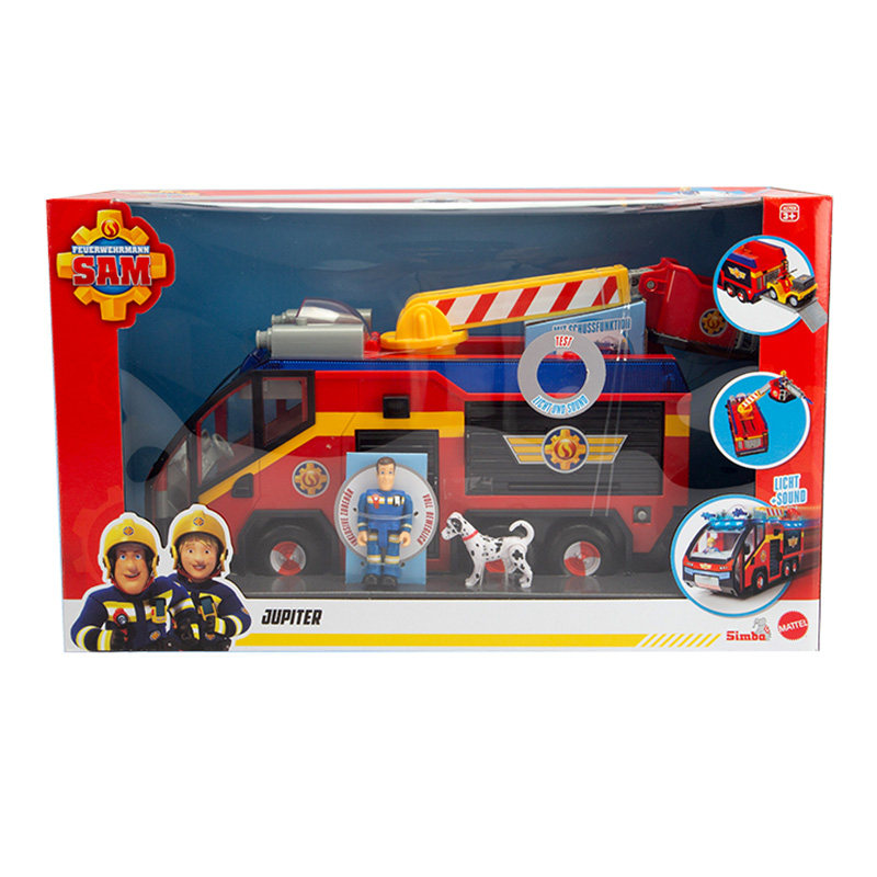 消防员山姆玩具 新款木星号消防车发声光人偶多功能套装幼儿礼物