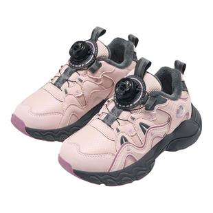 百丽童鞋女童运动鞋加绒棉鞋冬季大童宝宝户外徒步暴走儿童老爹鞋