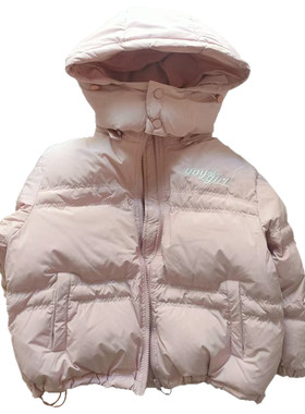 棠泱加厚绣花宽松版羽绒服中大童