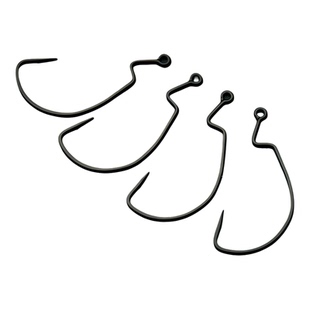 常吉×欧娜超滑特氟龙涂层宽腹曲柄钩软饵路亚鱼钩超硬沉虫专用钩