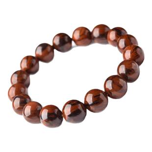 道气长存五行补水天然金丝红曜石手串6-16mm黑曜石手链水属性手串