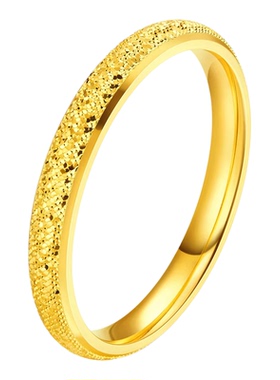 碎碎冰泥鳅背手镯时尚爆闪金包银传承素圈实心闭口手环送女友礼物