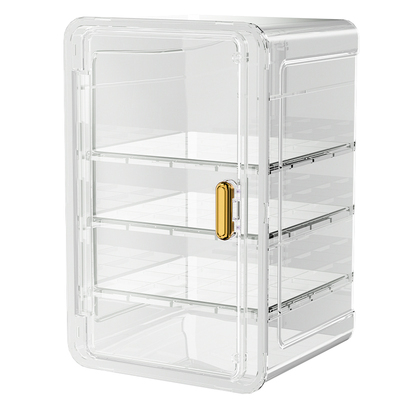 纯色四层塑料杯架收纳架