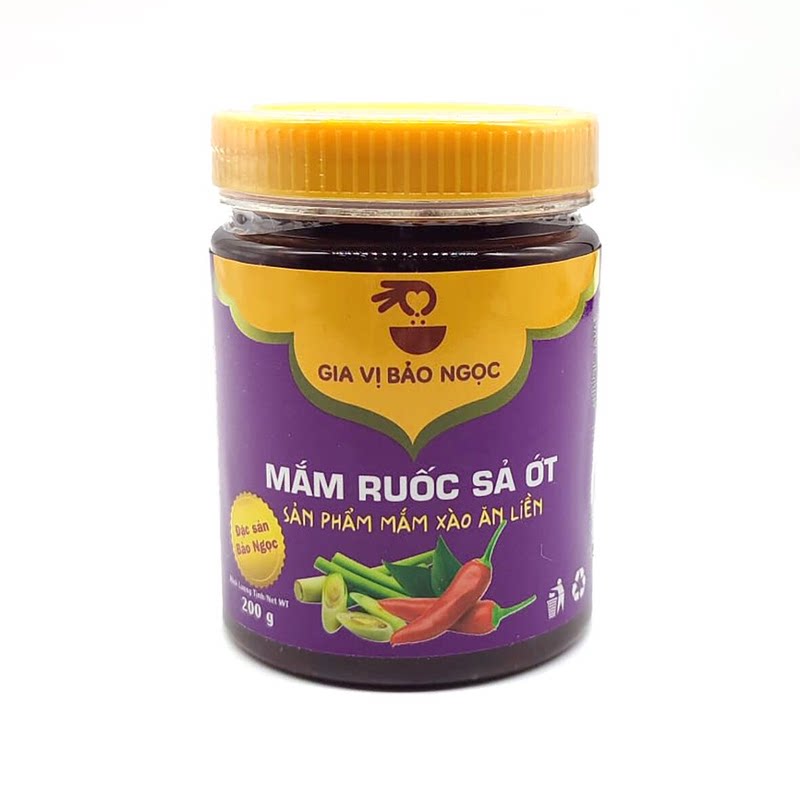 GIA VI BAO NGOC越南香茅辣椒虾酱200克装厨房炒菜提鲜海鲜酱海味