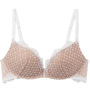 Intimissimi意舒漫GIOIA时尚菱格蕾丝聚拢无钢圈文胸RPS2570