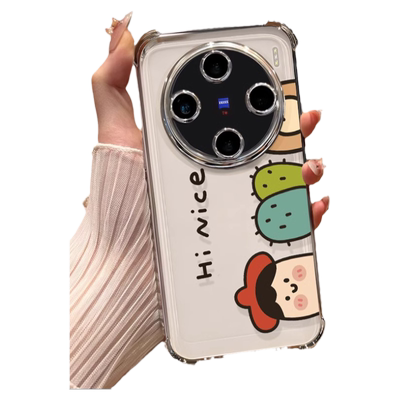 适用vivox100硅胶四角防摔保护套