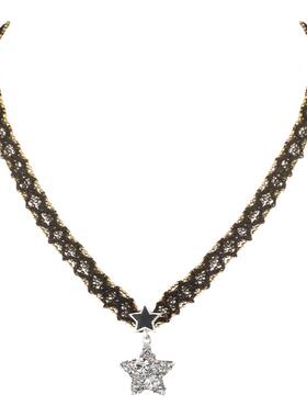 JXRX黑色星星项链女高级感