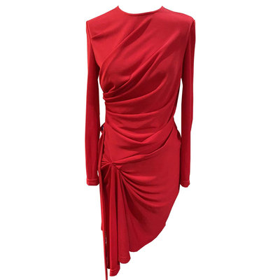 轻奢礼服裙不规则中长款高级感