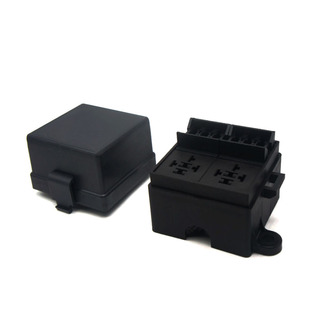 汽车越野车房车2路射灯改装12V24V40A80A直流电继电器控制保险盒