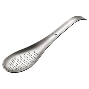 日本AUX不锈钢姜蓉蒜泥研磨器家用手动厨房工具烧烤夹料理汤勺