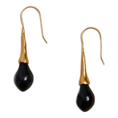 FOUNDRYBOUNDARY黑树化石耳环