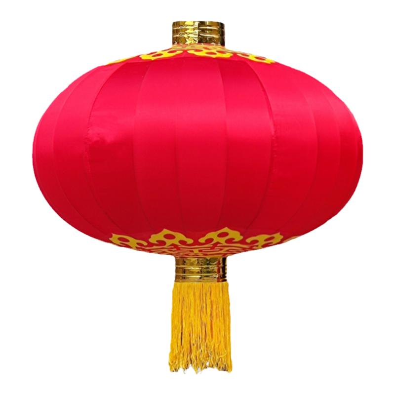 【加粗骨架】厚绸布门口灯笼抗风