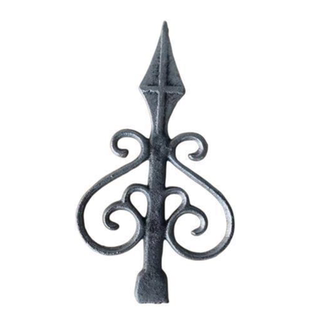 铁艺大门配件玛钢桃花枪尖栏杆防爬毛尖围栏枪头苗尖加厚焊接10个