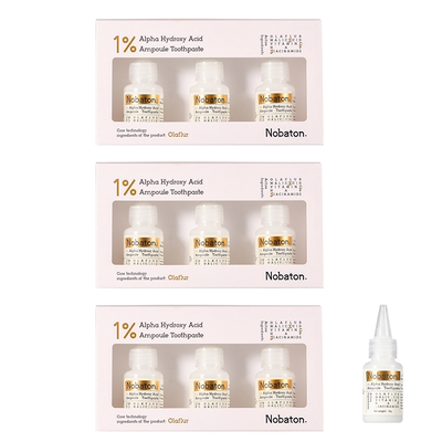 Nobaton1%果酸牙膏含氟去渍亮齿