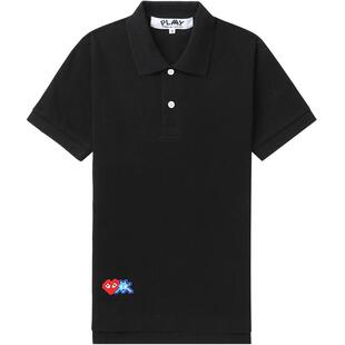 IT CDG PLAY COMME des GARÇONS川久保玲女装短袖polo衫简约时尚