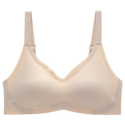 【bralette]安朵基础简约光面无痕弹力吊带背心式文胸无钢圈内衣