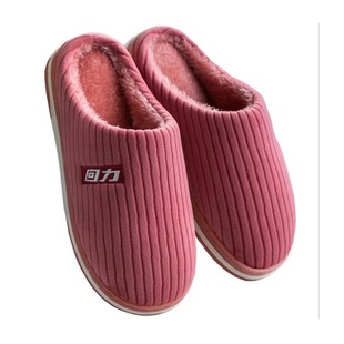 回力新款棉拖鞋冬女室内防滑厚底毛绒家居鞋情侣保暖毛毛棉鞋HL19
