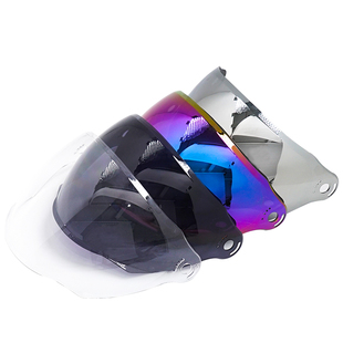 BEON头盔B112加长镜片炫彩镀银深茶透明防晒挡风夏