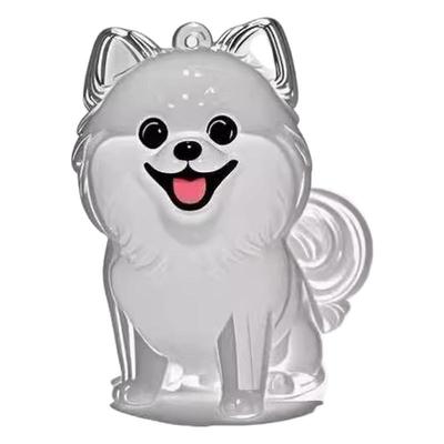 小狗毛发收纳盒扭蛋透明挂件