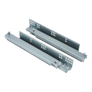 DTC东泰托底抽屉滑轨隐藏式全拉出三节轨道静音阻尼缓冲橱柜导轨