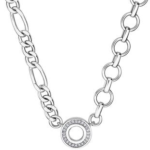 周大生DC原创结构件项链镶嵌可随意DIY搭配饰基础素链送生日礼物