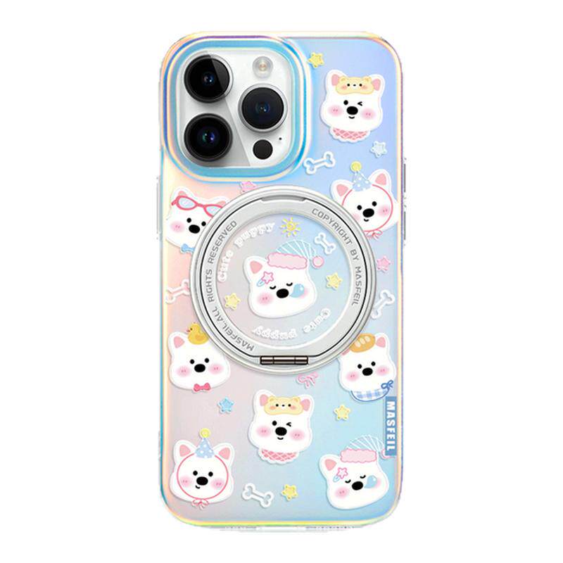 ZHIZHE×瞌睡西高地适用苹果17Promax手机壳新款Lo5磁吸带支架iPhone16Pro保护套14支点好看的高级女13pm