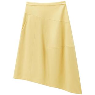 OVV Outlet秋冬新款女装云朵感可机洗针织羊毛不规则中长款半裙