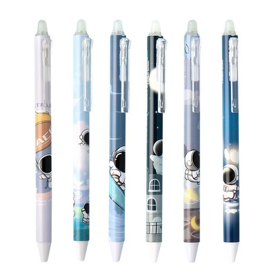 按动可擦中性笔可擦笔蓝色小学生专用三年级魔力摩水笔摩擦磨热易热敏可擦写黑色晶蓝笔芯男女孩0.5mm圆珠笔