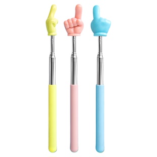 加大号可伸缩教鞭指读棒儿童阅读手指棒教具教师专用指挥棒教棍点读笔伸缩神器幼儿园早教黑板钢琴家用教学杆