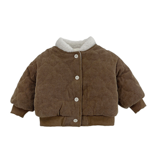 男宝宝冬装加绒棉服套装男童韩版外套休闲打底衫婴幼儿加厚束脚裤