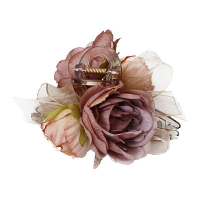 GUKUALI 2025新款落日可可花朵蝴蝶结抓夹新中式鲨鱼夹发夹发饰