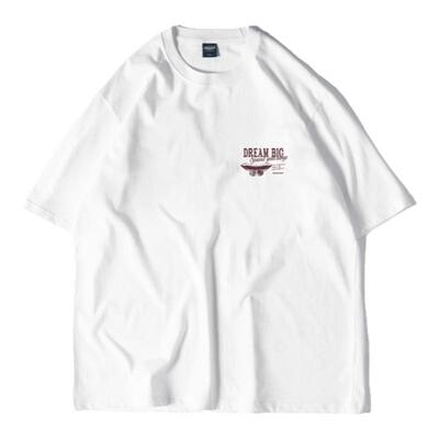 蝴蝶效应剪影印花纯棉短袖T恤