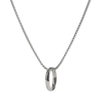 潮人简约指环项链男女ins挂件