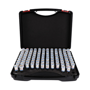 FENGJIE成套装针规塞规白钢间隔0.01mm高精度量规光滑通止规101只