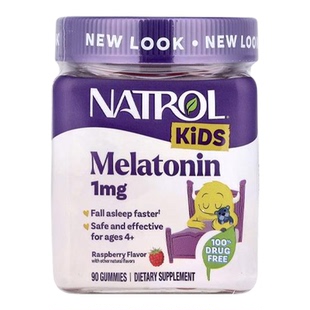 Natrol儿童褪黑荷尔蒙促进睡眠有助儿童睡眠褪黑素软糖